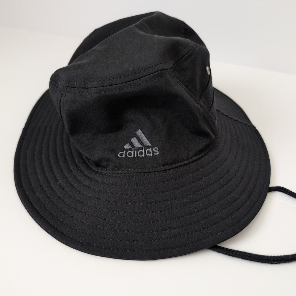 Adidas Aeroready Bucket Hat Black Adult One Size Excellent Shade UPF Sun Summer